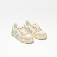 V-10 LEATHER WHITE NATURAL ALMOND