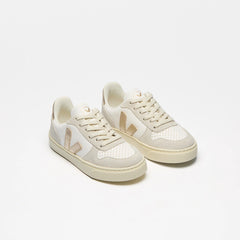 V-10 LEATHER WHITE PLATINE NATURAL