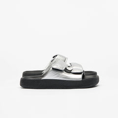 ETNA BOLD LEATHER SILVER