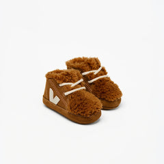 BABY FURED SUEDE COGNAC PIERRE