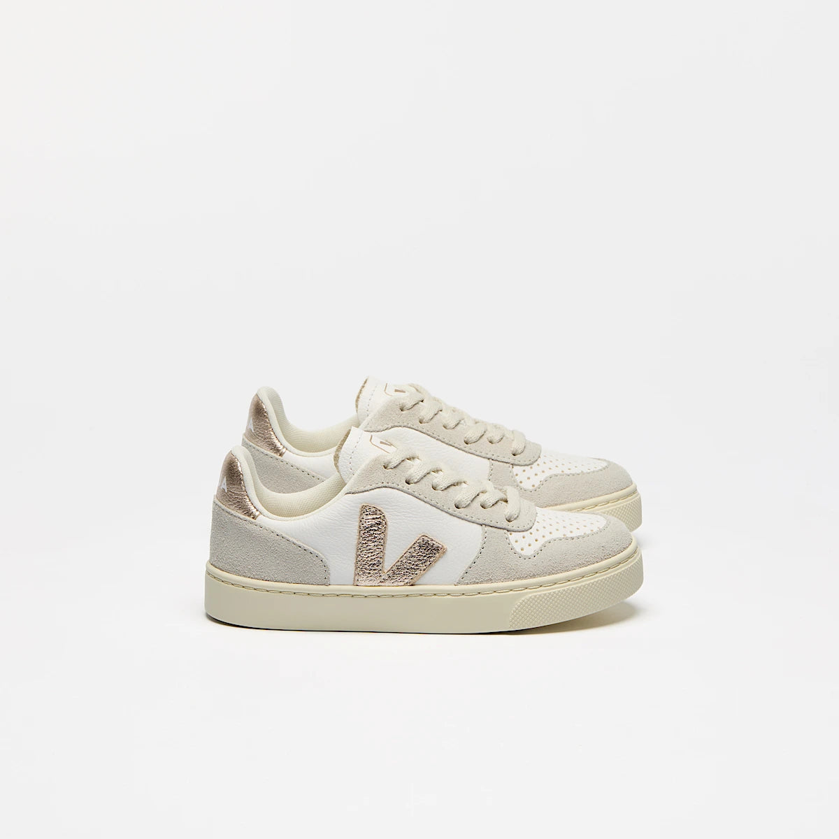 V-10 LEATHER WHITE PLATINE NATURAL